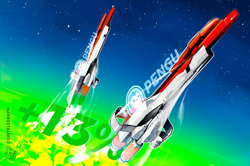Pudgy Penguins’ PENGU token rallies 13% despite declining NFT sales&nbsp;–&nbsp;Source:CoinTelegraph